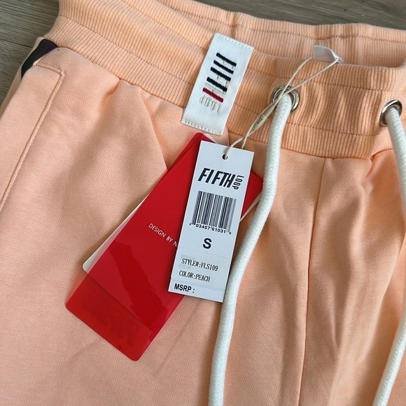 Peach Graphic Drawstring Shorts by fifth loop - Picture 2 of 6